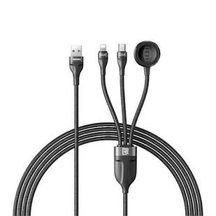 REMAX Wochy Series 2.4A 3-in-1 Multifunctional Upgrade-free Fast Charging Cable   RC-C169 A-C+L+W