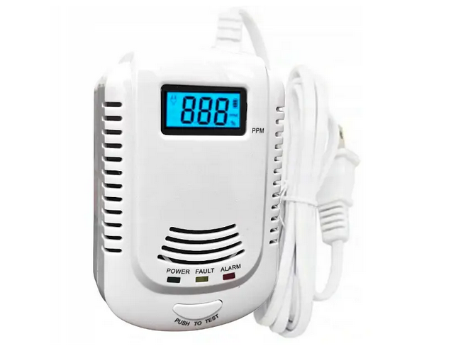 Датчик природного газу (метан, пропан) + чадного газу з сиреною 2 в 1 комбінований, фото 1