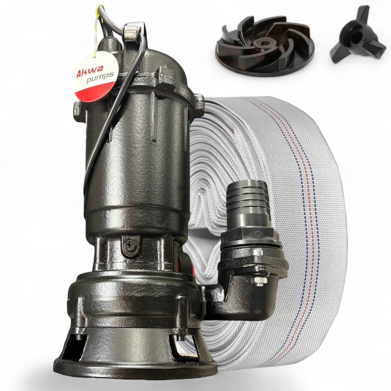 Фекальний насос з ножем Akwa Pumps 2.5 кВт +20м шланг, фото 1