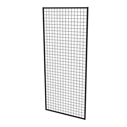Сітка торгова в рамці 75х180 см, комірка 50 мм, профіль 20 мм, чорна, фото 1