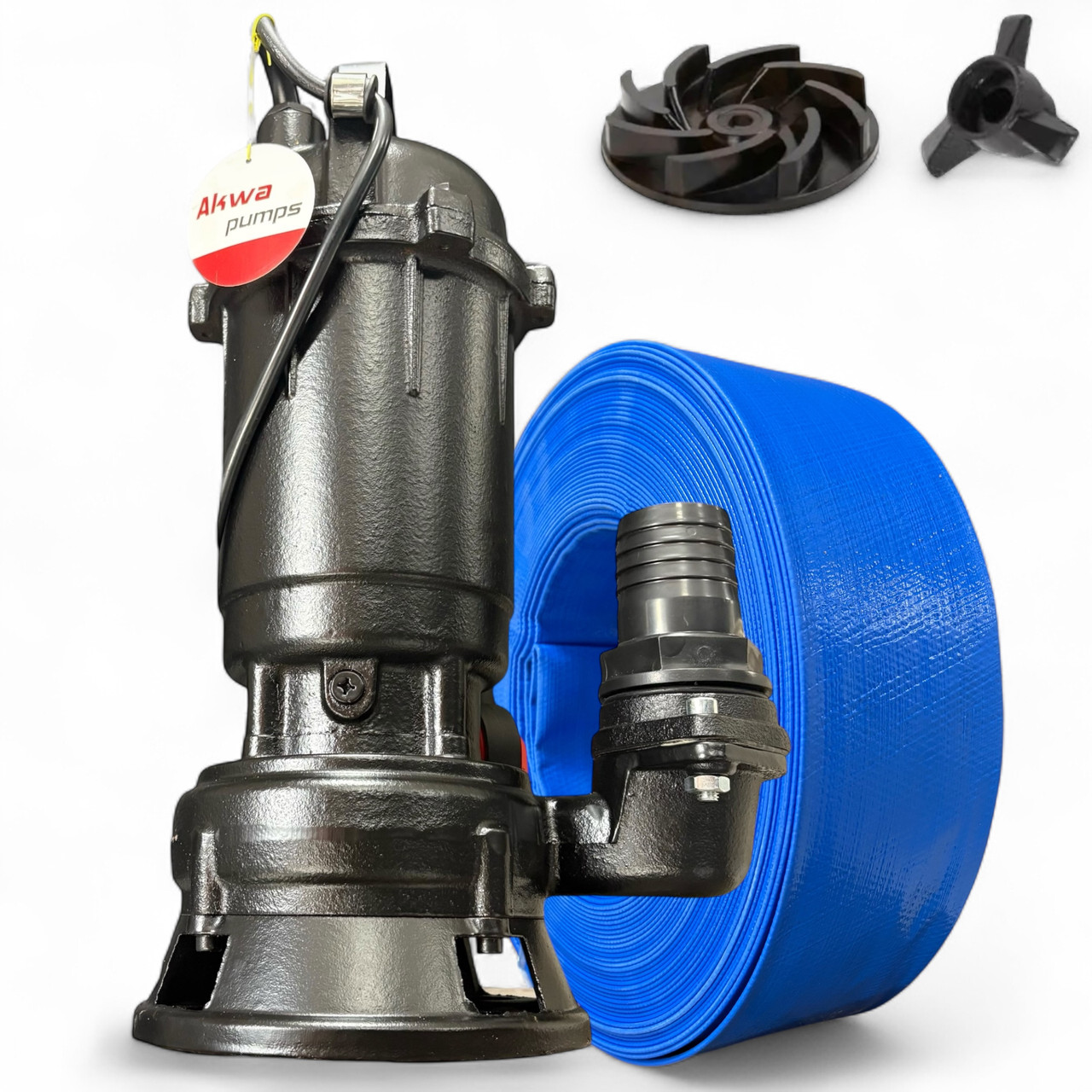 Фекальний насос з ножем Akwa Pumps 2.5 кВт + 25 м, фото 1