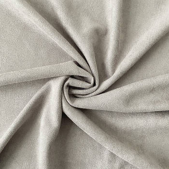 Штучна двостороння замша для блокнотів 25*48см світло-сірий колір ZMS005