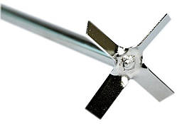 Вал для верхньопривідної мішалки з хрестоподібною насадкою ARGOlab (тип 3, довжина 40 см)