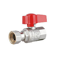 Thermo Alliance Standart Кран кульовий 1/2" ВВ прямий, PN40, з накидною гайкою TAS260W15