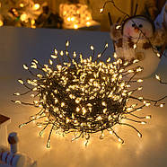 USB Гірлянда "Феєрверк" 20 метрів 600 LED 8 режимів світіння Тепле світло, фото 7