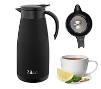 Термос для напитков из нержавейки металлический 1,5 л Zilan Термос для работы и обучения для чая напитков кофе