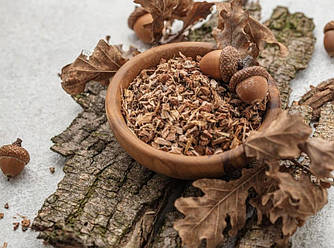 Кора дуба сушена подрібнена 1кг