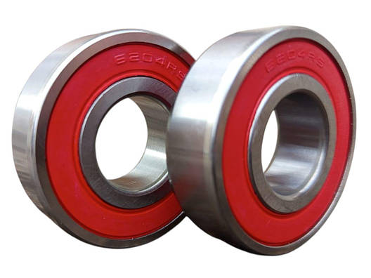 Підшипник кульковий 6204 2RS (20x47x14) під вісь 20 мм, фото 1