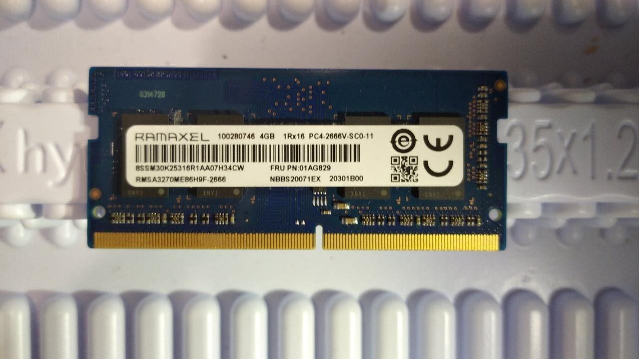 Оперативка для ноутбука 4GB DDR4 2666V Ramaxel PC4 21333S 1Rx16 RAM Оперативна пам'ять ДДР4, фото 1