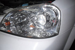 Установка биксеноновых линз G5 на Chevrolet Lacetti Sedan 4
