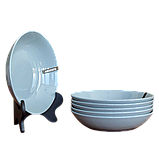 Сервіз столовий 20 предметів блакитний порцеляновий Ardesto Capri, фото 3