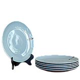 Сервіз столовий 24 предмети блакитний порцеляновий Ardesto Capri, фото 4