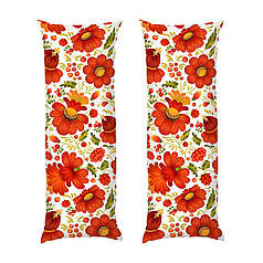 Дакімакура подушка-обіймашка «Квітковий розпис. Floral painting» принт 2