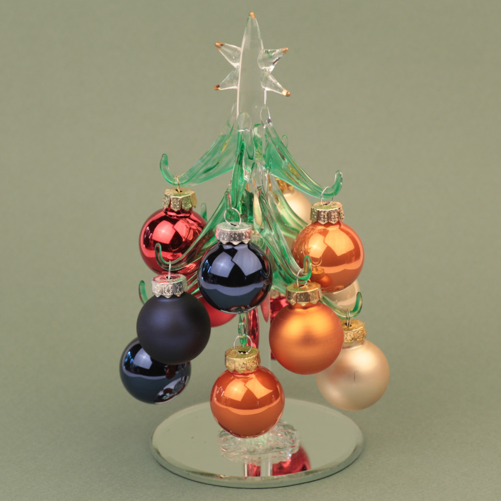 Скляна ялинка з кульками, фото 1