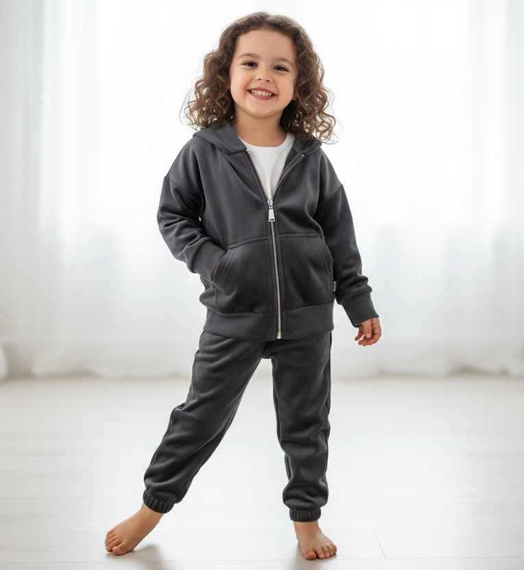 Спортивний костюм велюровий для дівчинки демісезонний сірий (1604), фото 1