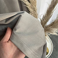 Штори оксамитові ALBO сірі 140×270 см, комплект 2 шт. (SH-930-13), фото 3