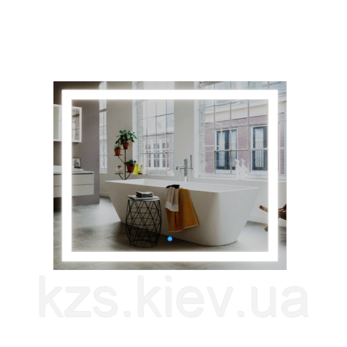 Дзеркало з LED підсвічуванням та сенсорным вимикачем 850 x 1050 мм., фото 1
