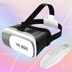 Окуляри віртуальної реальності VR BOX з пультом Шолом 3D для телефону Стерео та відео окуляри