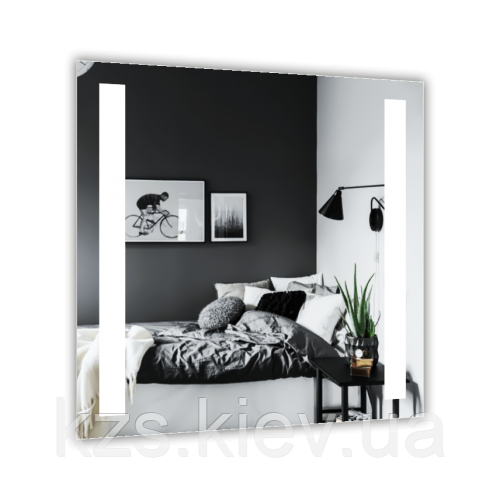 Дзеркало з LED підсвічуванням 600 х 600 мм., фото 1
