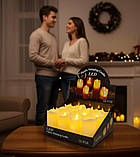 Набір електронних світлодіодних свічок з імітацією живого полум'я, 12 шт, фото 3