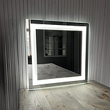 Дзеркало з LED підсвічуванням 600 х 600 мм, фото 2