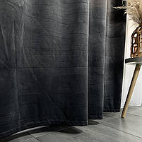 Штори оксамитові ALBO графітові 140×270 см, комплект 2 шт. (SH-930-16), фото 2