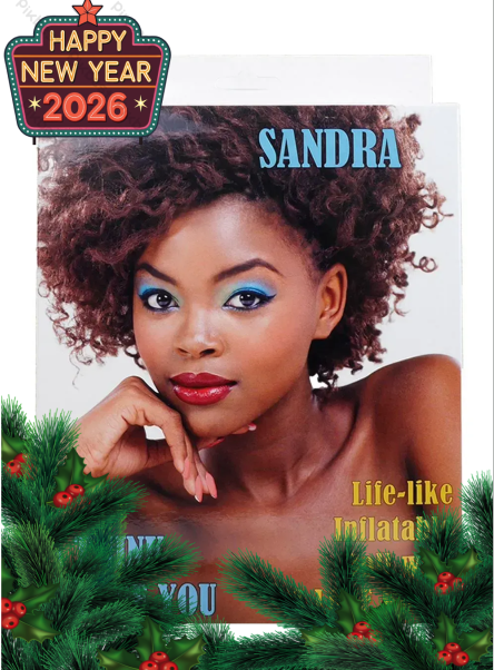 Оригінальний подарунок на Новий рік 2026: надувна лялька "Sandra", 156 см зріст.