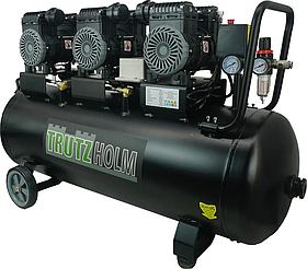 Безмасляний поршневий компресор TRUTZHOLM 100 л компресор з низьким рівнем шуму
