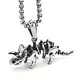 Кулон з черепом трицератопса підвіска динозавр, фото 4