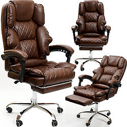 Крісло офісне Diego Comfort Pro коричневий