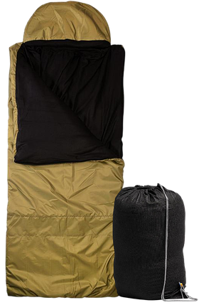 Спальник Ranger 3 Season Green | Теплий широкий спальний мішок кокон-ковдра для осінньо-зимового періоду (до -20°C), фото 1