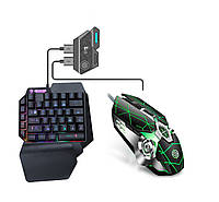 Мобільний ігровий Bluetooth 5.0 адаптер із ігровою клавіатурою та мишкою Union Sundy PUBG Mob, 6763834 - 418
