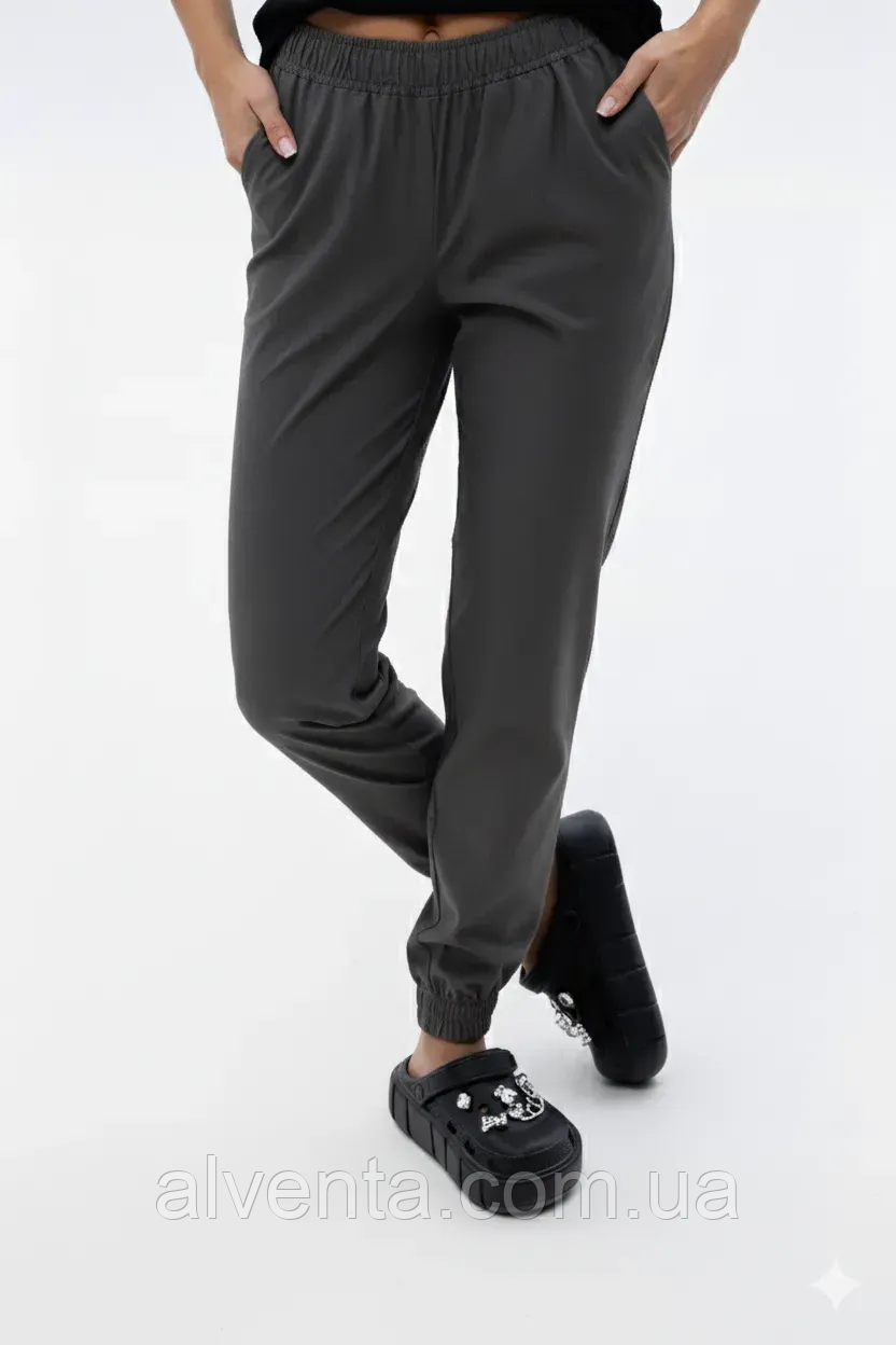 Медичні штани Парма Темно-сірий (манжет)