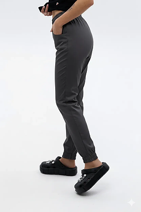 Медичні штани Парма Темно-сірий (манжет), фото 3