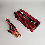 Інвертор перетворювач напруги 12V 220V UKC 2000 Вт, автомобільний інвертор з модифікованою синусоїдою, KC-2000D, фото 3