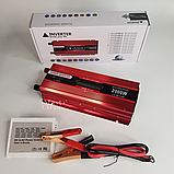 Інвертор перетворювач напруги 12V 220V UKC 2000 Вт, автомобільний інвертор з модифікованою синусоїдою, KC-2000D, фото 10