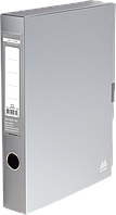 Папка-бокс для документів на липучці, 235х320х55 мм, сірий BUROMAX