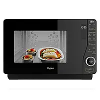 Мікрохвильова піч з грилем Whirlpool MWF 421 SL Black UA