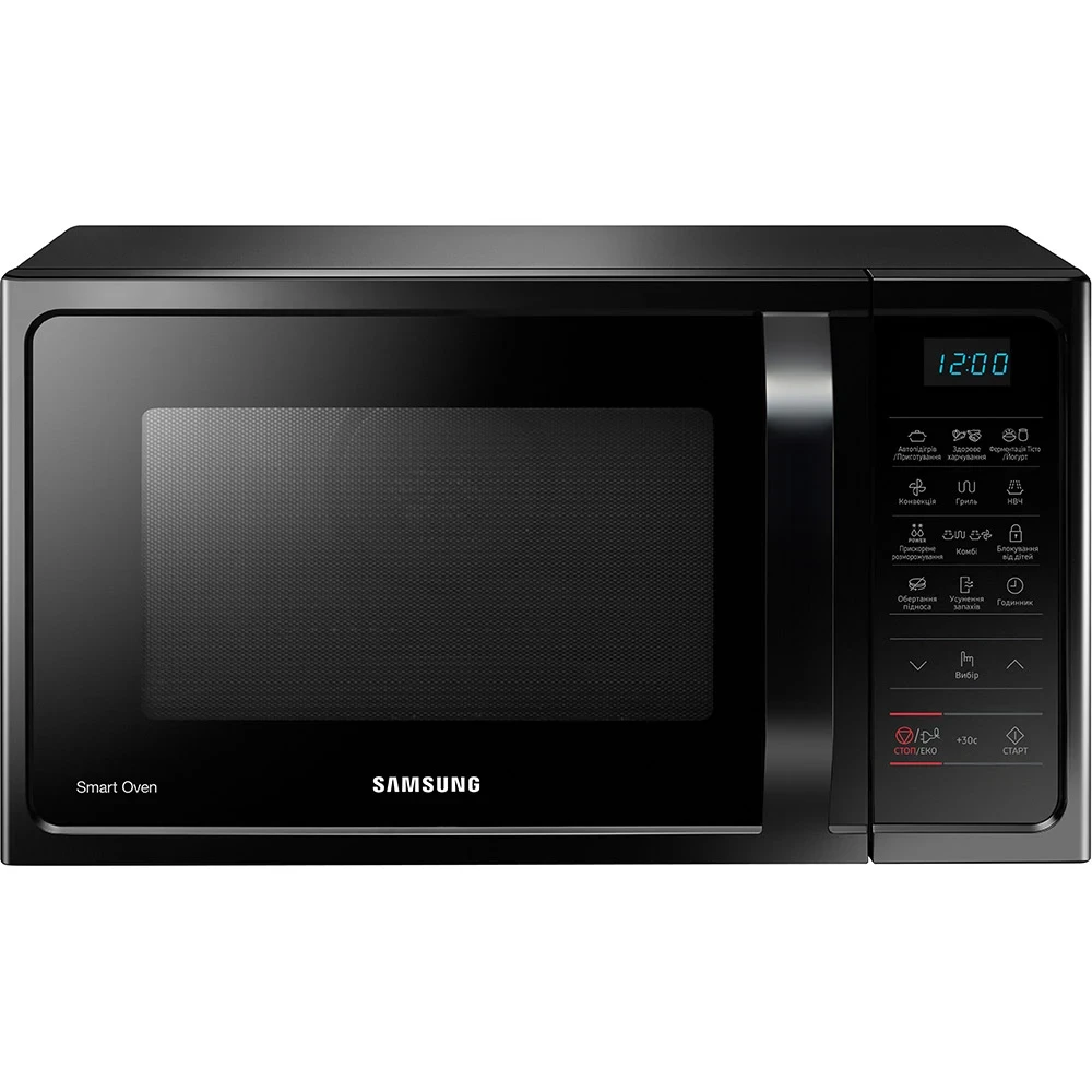 Мікрохвильова піч з грилем і конвекцією Samsung MC28H5013AK Black UA