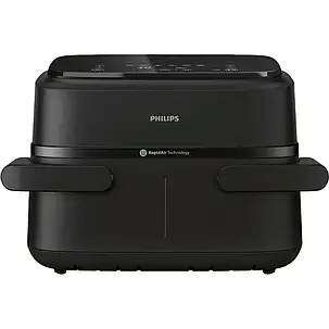 Мультипіч PHILIPS Series 1000 Dual Basket NA150/00 Black UA, фото 1