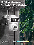 Вулична охоронна поворотна WI-FI камера спостереження Besder A22QQ 12MP 6K 360, фото 5