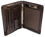 Ділова папка-портфель із штучної шкіри JPB Коричневий (AK-19 brown), фото 2