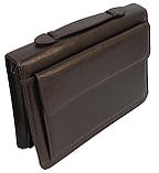 Ділова папка-портфель із штучної шкіри JPB Коричневий (AK-19 brown), фото 3
