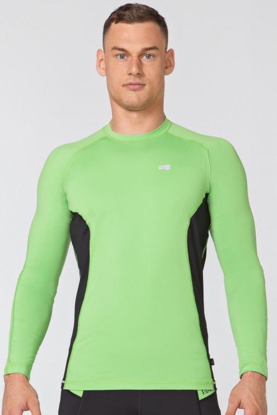 Чоловічий спортивний лонгслів Radical Fury Duo LS M Зелено-чорний (r0541), фото 1