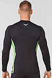 Чоловічий спортивний лонгслів Radical Fury Duo LS XXL Чорно-зелений (r0540), фото 3