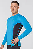 Чоловічий лонгслів Radical Fury Duo LS L Бірюзово-чорний (r0550), фото 2