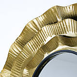 Настінне дзеркало з широкою рамою з металу d74.5 см, фото 4