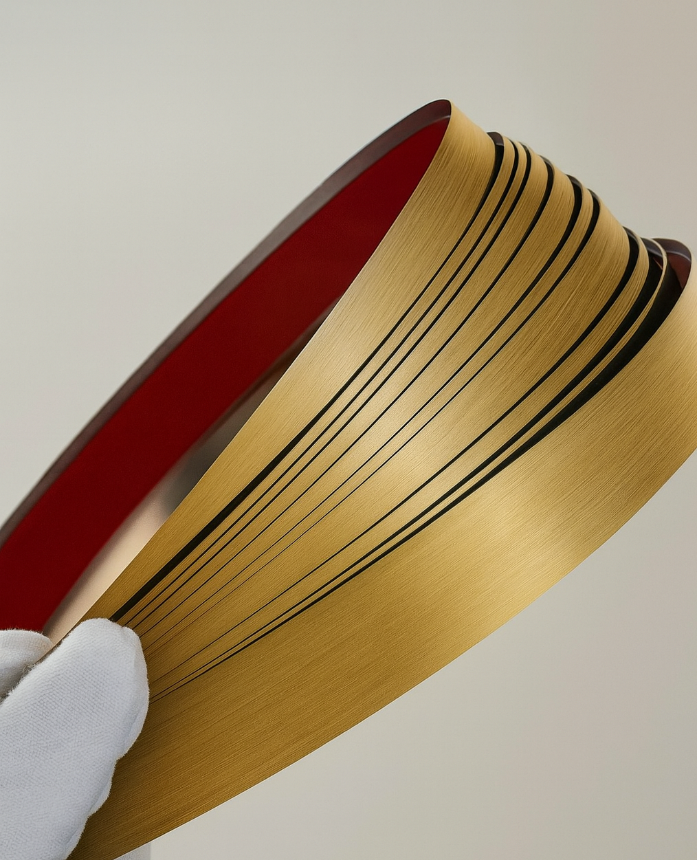 Наклейка на стіну 2 см * 5 м  полоса матова металева молдинг золото 8937, фото 1