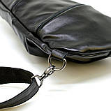 Рюкзак-слінг на одне плече із натуральної шкіри TARWA Govard GA-0705-3md Чорний, фото 8