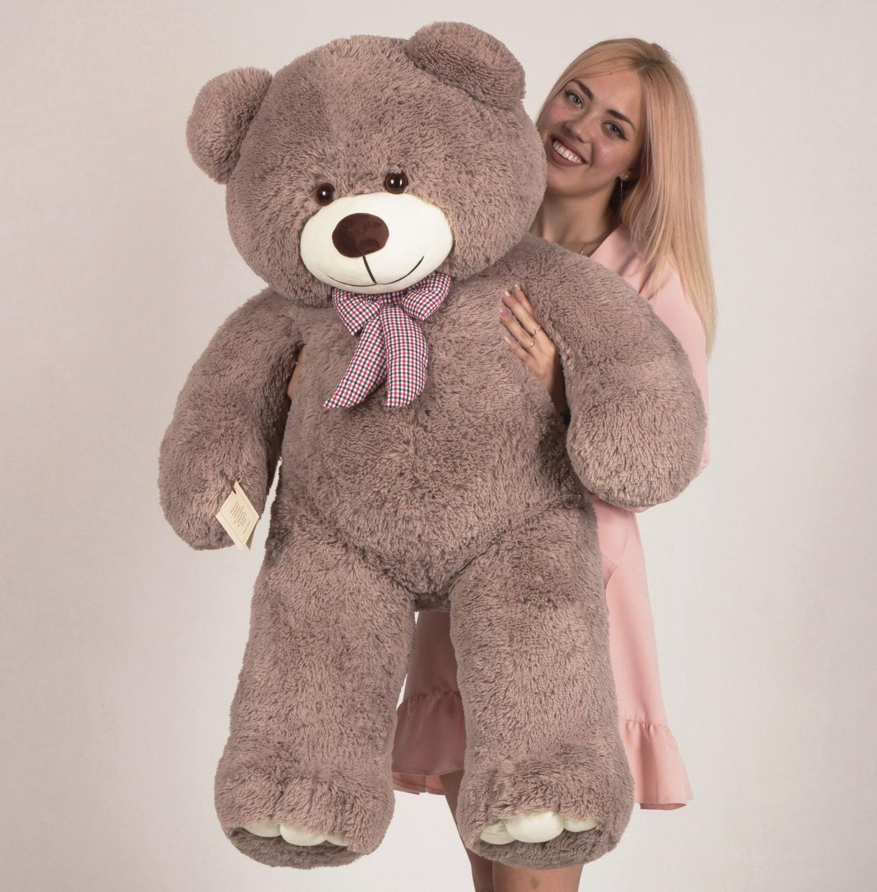 Плюшевий ведмедик Mister Medved Хеппі 130 см Капучіно (085), фото 1